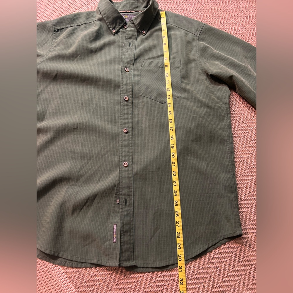 Exofficio Mens Size Large Hiking Travel Poly Blend Long Sleeve Button Down - Picture 12 of 16